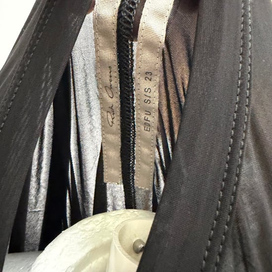 Rick Owens Crewneck Kite Maxikleid in Schwarz Cupro - Image 6