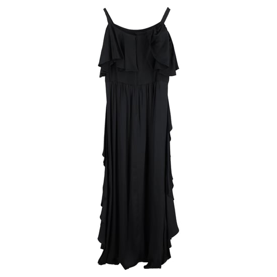 Temperley London schulterfreies Maxikleid mit Rüschen aus schwarzem Acetat - Image 5
