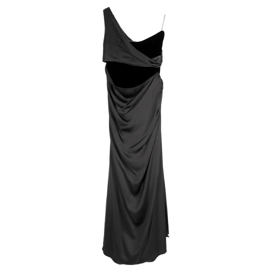 Valentino Garavani One-Shoulder-Maxikleid mit Cut-out aus schwarzer Seide - Image 2