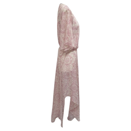 Maje Rifal Maxikleid mit Paisley-Print aus rosa Polyester - Image 3