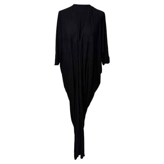 Rick Owens Concordians Kite Maxikleid aus schwarzer Viskose - Image 1