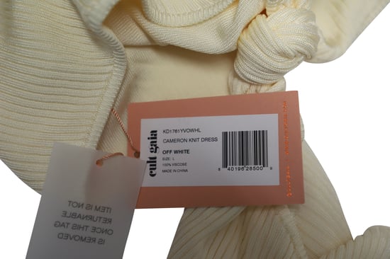 Cult Gaia Cameron Strickkleid mit Cut-outs in Creme-Baumwolle - Image 6