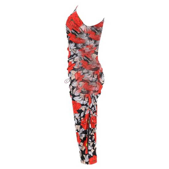 Diane von Furstenberg Midikleid mit Blumenmuster und Raffungen aus mehrfarbigem Nylon - Image 2