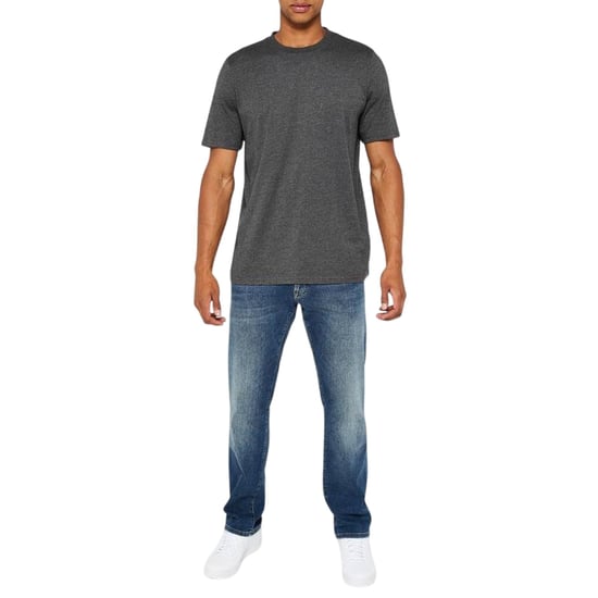 Donnay - T-Shirt für Herren, Rundhalsausschnitt (3er-Pack) (Grau meliert/Holzkohle-Mergel/Schwarz) - Image 3