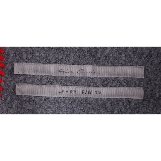Rick Owens Poncho mit Ziernähten aus grauer Wolle - Image 4