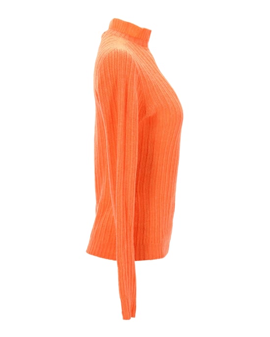 Rollkragenpullover von Philosophy Di Lorenzo Serafini aus orangefarbener Schurwolle - Image 2