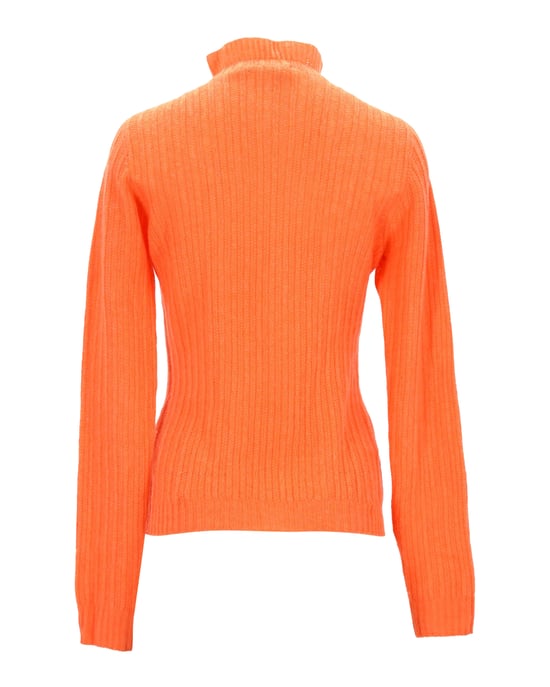 Rollkragenpullover von Philosophy Di Lorenzo Serafini aus orangefarbener Schurwolle - Image 3