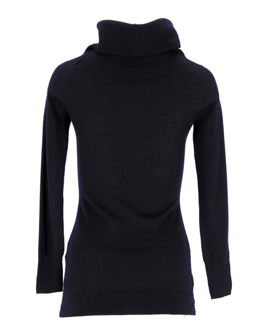 Iris & Ink Rollkragenpullover aus marineblauer Wolle - Image 3