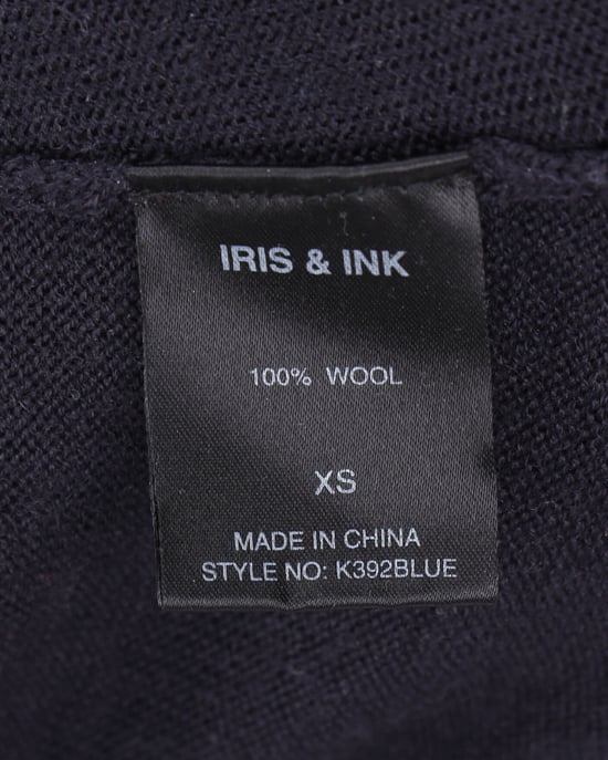 Iris & Ink Rollkragenpullover aus marineblauer Wolle - Image 4