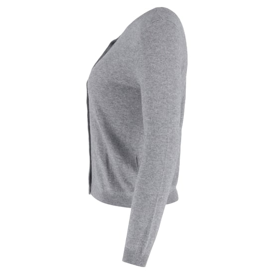 RED Valentino Strickjacke mit Knöpfen aus grauer Wolle - Image 2