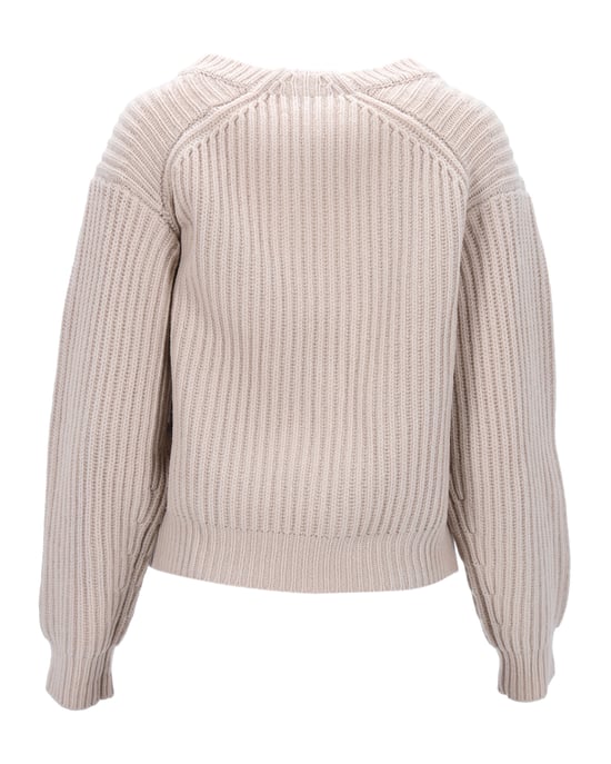 Acne Studios Strickpullover aus ecrufarbener Wolle - Image 3