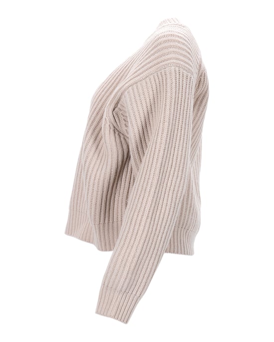 Acne Studios Strickpullover aus ecrufarbener Wolle - Image 4