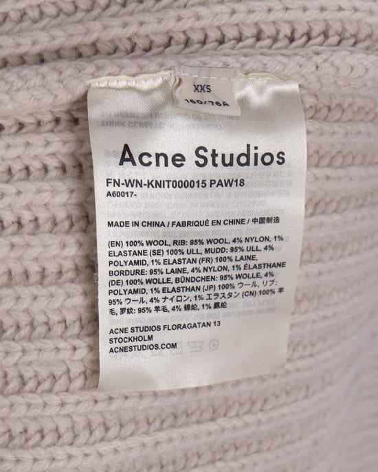 Acne Studios Strickpullover aus ecrufarbener Wolle - Image 5