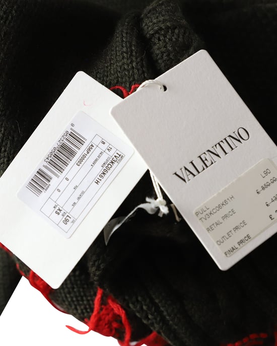 Valentino Garavani I Breathe Your Love Pullover aus Schurwolle - Grün - Image 6