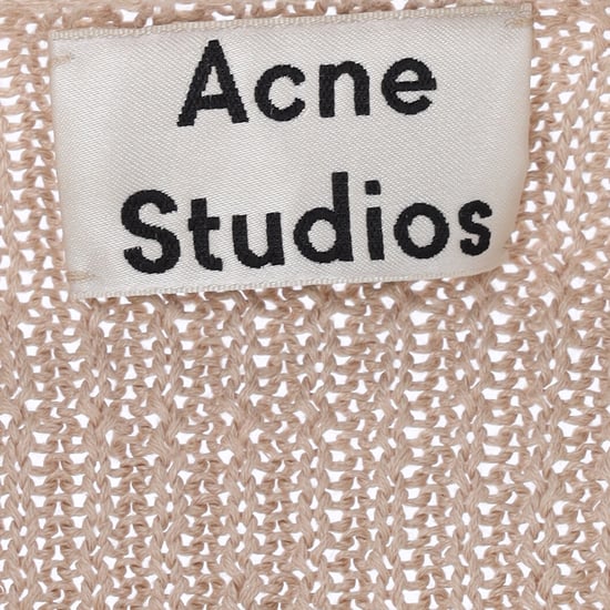 Acne Studios Strickpullover mit Rundhalsausschnitt aus braunem Leinen - Image 4