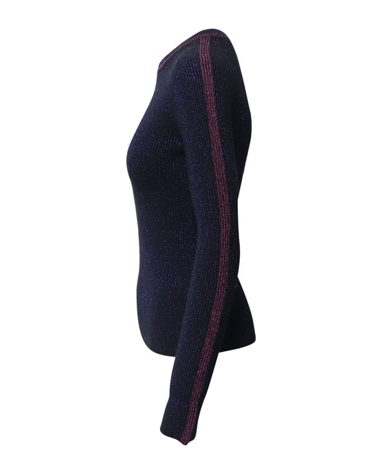 Ba&Sh Glitzerpullover in Mitternachtsblau aus Polyester - Image 3