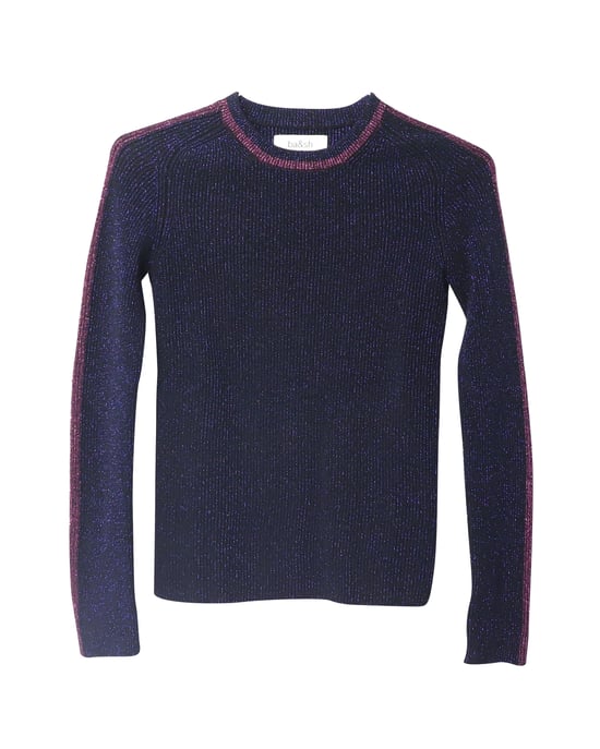 Ba&Sh Glitzerpullover in Mitternachtsblau aus Polyester - Image 5