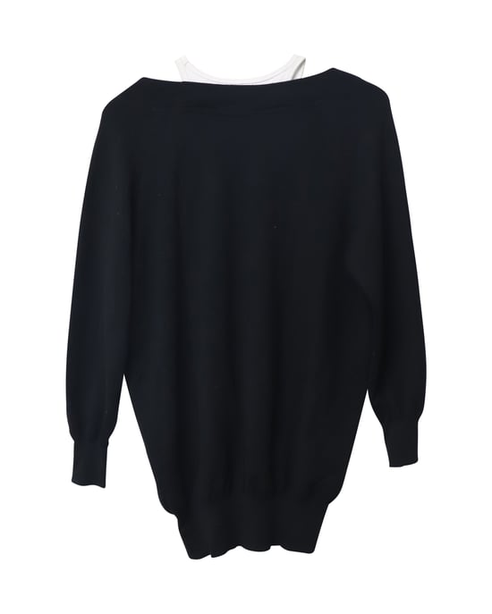 Alexander Wang Lagenpulloverkleid aus schwarzer Merinowolle - Image 5