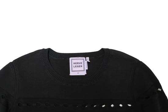 Hervé Léger Pre-owned Stretch-Strick-Bandagepullover aus Rayon - Schwarz - Image 6