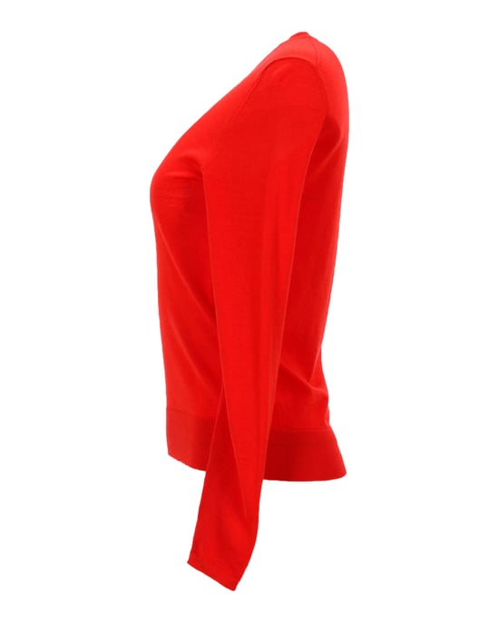 Boss Merino Super Fine Pullover aus roter Wolle - Image 2