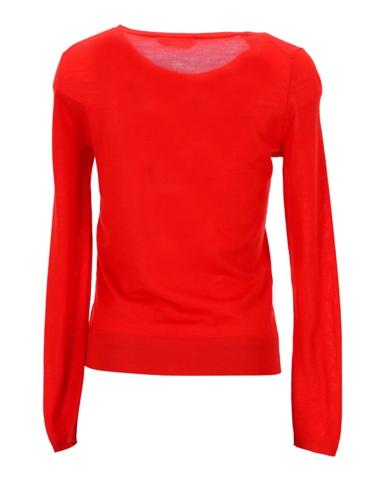 Boss Merino Super Fine Pullover aus roter Wolle - Image 3