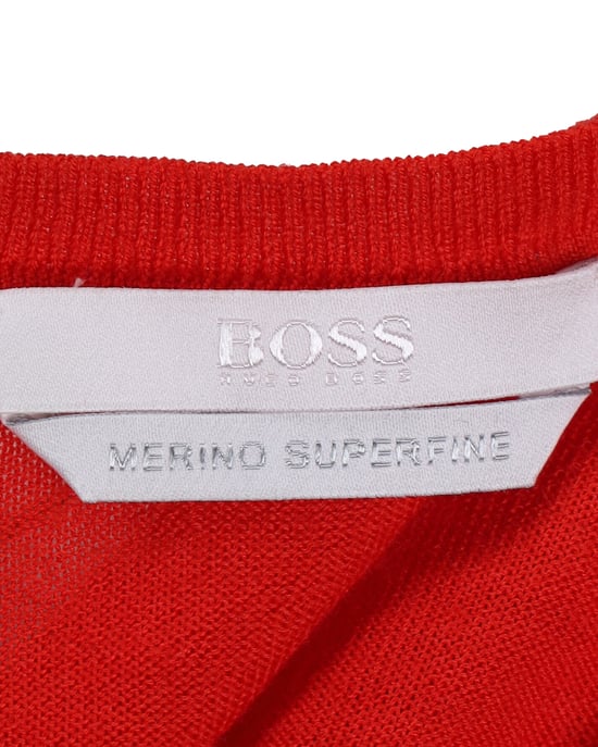 Boss Merino Super Fine Pullover aus roter Wolle - Image 5