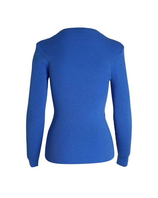 Sandro Paris Strickpullover aus blauem Acryl - Image 3