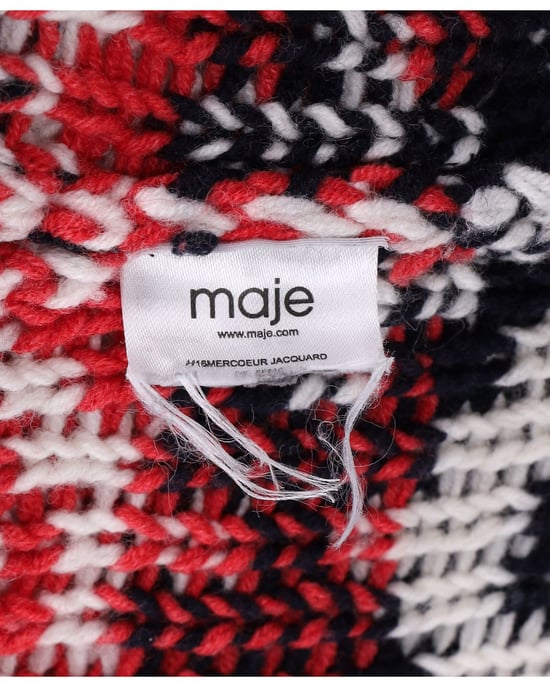 Maje Mercouer Fair Isle Strickjacke mit Reißverschluss vorne aus mehrfarbiger Wolle - Image 5