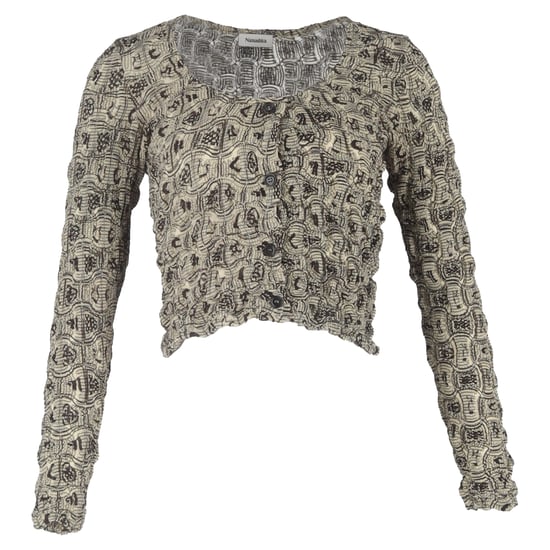 Nanushka bedruckte, gesmokte Rosine-Strickjacke aus mehrfarbigem Polyester - Image 1