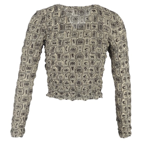 Nanushka bedruckte, gesmokte Rosine-Strickjacke aus mehrfarbigem Polyester - Image 3