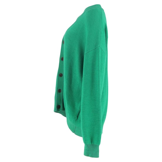 Acne Studios V-Ausschnitt-Cardigan aus grüner Wolle - Image 2