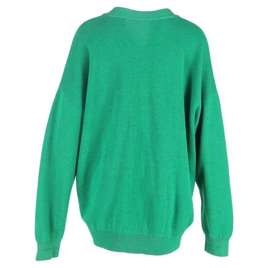 Acne Studios V-Ausschnitt-Cardigan aus grüner Wolle - Image 3