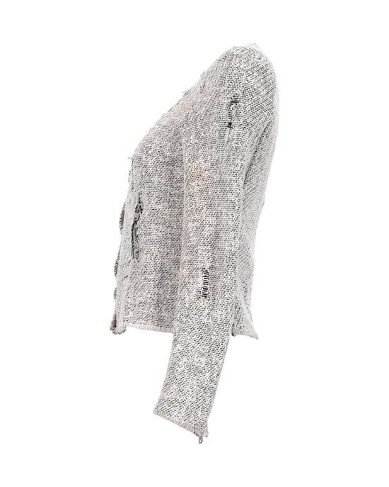 Iro Distressed-Jacke aus Baumwolle - Grau - Image 3