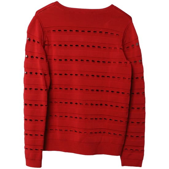 Herve Leger Stretch-Strick-Bandagenpullover aus roter Viskose - Image 4
