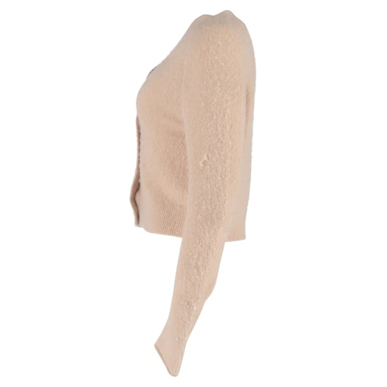 Acne Studios kastenförmiger V-Ausschnitt-Cardigan aus beigem Nylon - Image 2