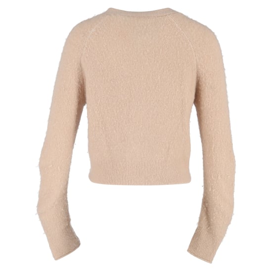 Acne Studios kastenförmiger V-Ausschnitt-Cardigan aus beigem Nylon - Image 3