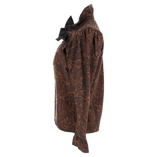Kenzo Bluse mit Paisley-Muster aus brauner Wolle - Image 2