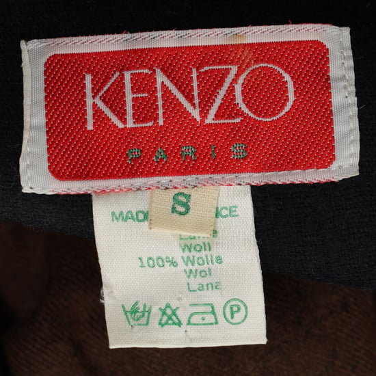 Kenzo Bluse mit Paisley-Muster aus brauner Wolle - Image 4