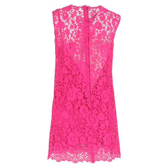 Dolce & Gabbana Minikleid mit Spitzenmuster aus rosa Baumwolle - Image 3