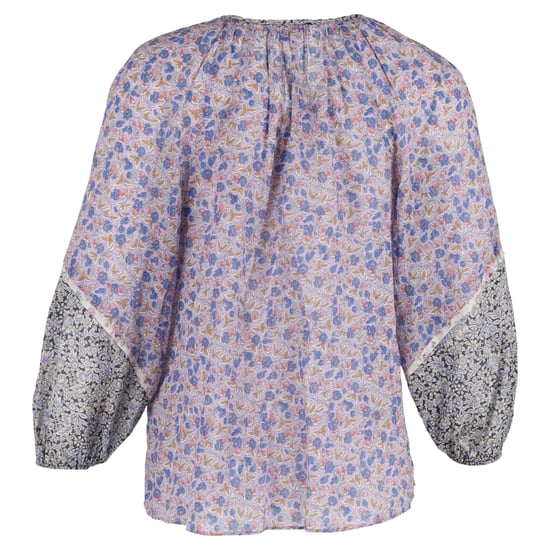 Maje Bleus Cisso Kontrastbluse aus Bio-Baumwolle mit mehrfarbigem Blumenmuster - Image 3