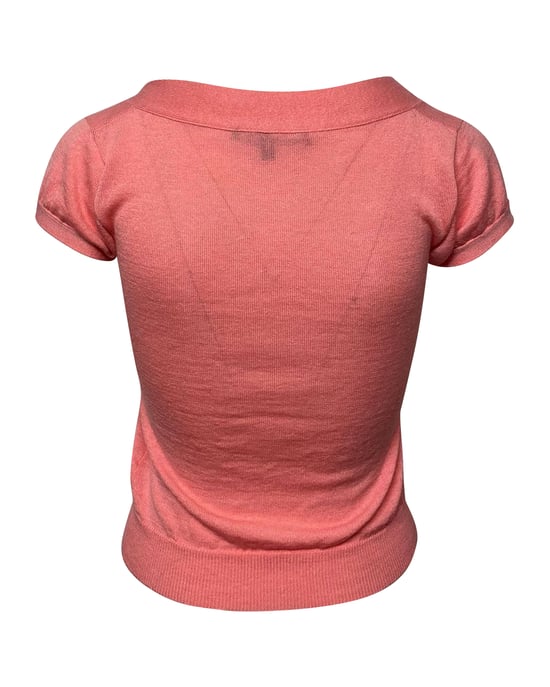 Gucci Strickbluse aus rosa Schurwolle - Image 4
