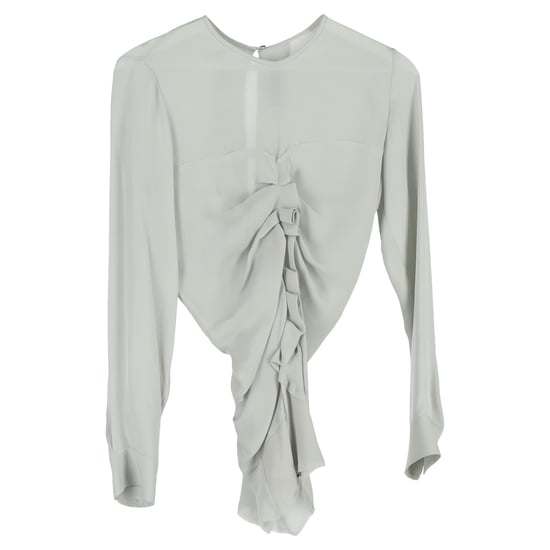 Isabel Marant Rüschbluse in Hellgrün Triacetat - Image 1