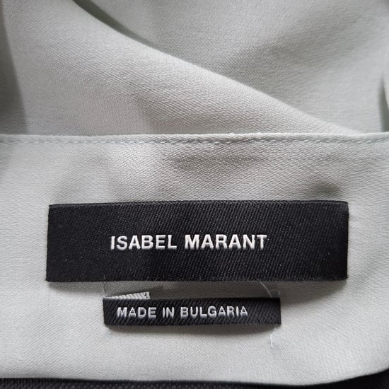 Isabel Marant Rüschbluse in Hellgrün Triacetat - Image 3