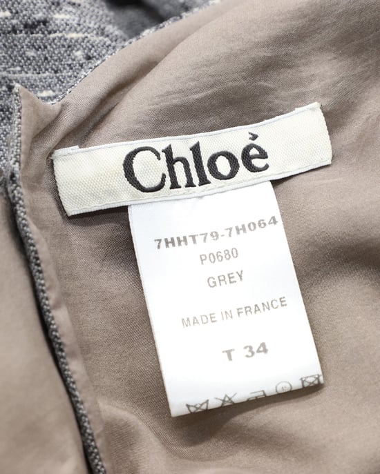 Chloe kurzes Cape-Top aus grauer Wolle - Image 2
