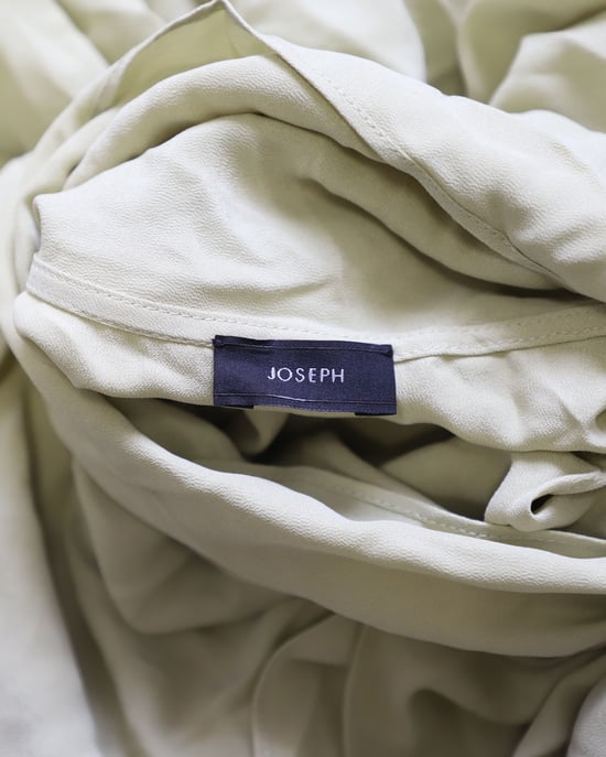Joseph Pre-owned Bluse mit Schleifenkragen aus Seide - Khaki - Image 5