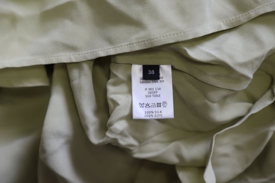 Joseph Pre-owned Bluse mit Schleifenkragen aus Seide - Khaki - Image 6