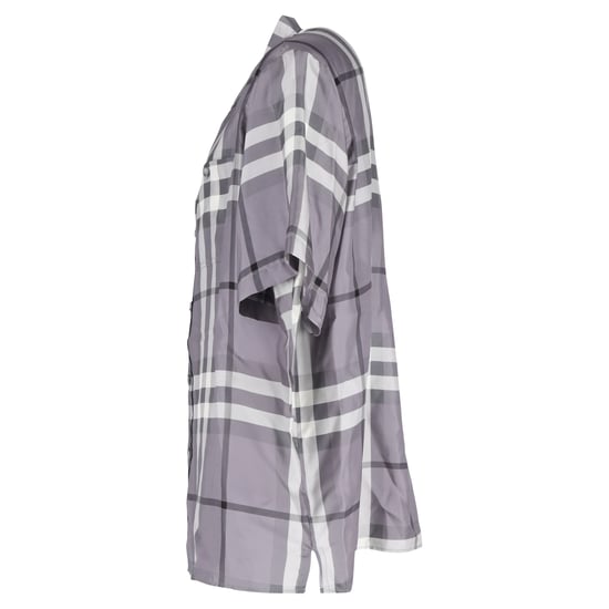 Burberry Bethnal Karohemd aus grauser Seide - Image 2