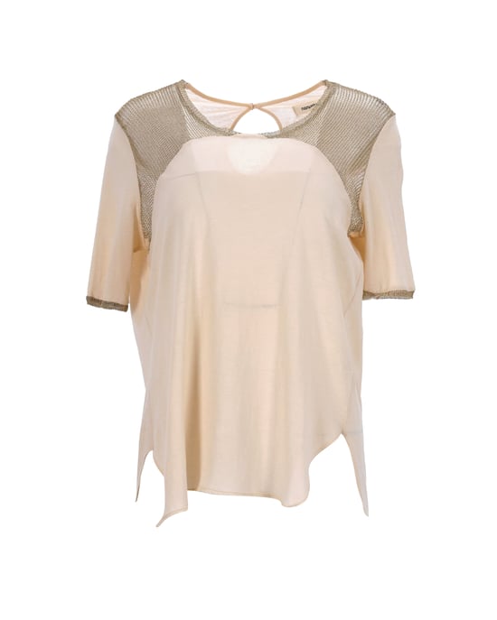 Nanushka T-Shirt aus Polyester - Beige - Image 1