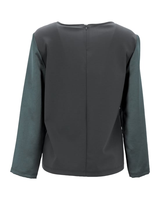 Max Mara Weekend Langarmbluse aus grünem Polyester - Image 3