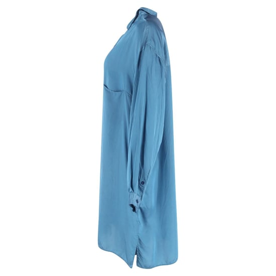 Y's by Yohji Yamamoto Button-Down-Hemd aus blauer Seide - Image 2